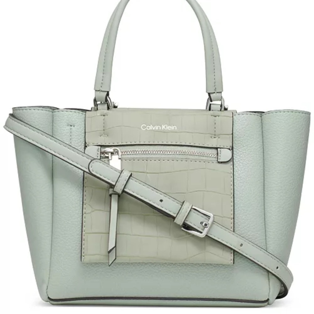 Calvin Klein Light Green  Gala Crossbody with Detachable Strap